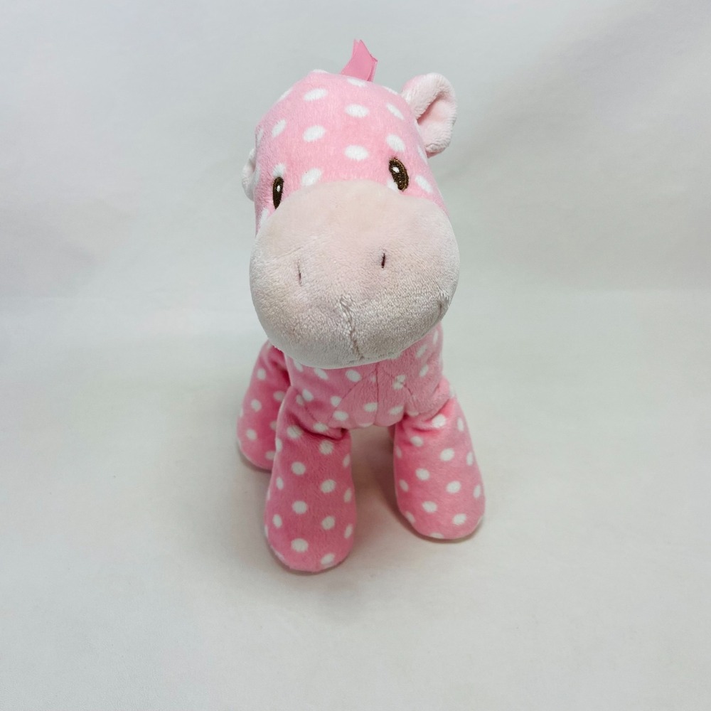 Baby Gund Lolly & Friends Pink‎ White Polka Dots 9" Plush Stuffed Pony 4050498